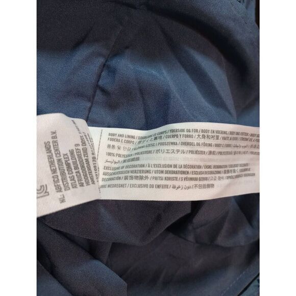 Ladies Large Blue Diamond Pattern Casual Dress Short Sleeve Mini‎ Dress - Picture 6 of 7